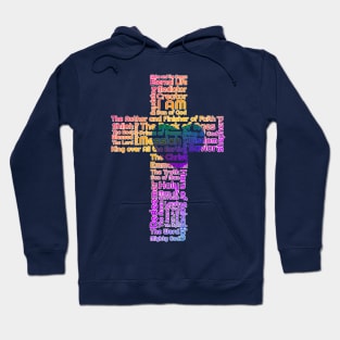 Names of Jesus Cross Hoodie